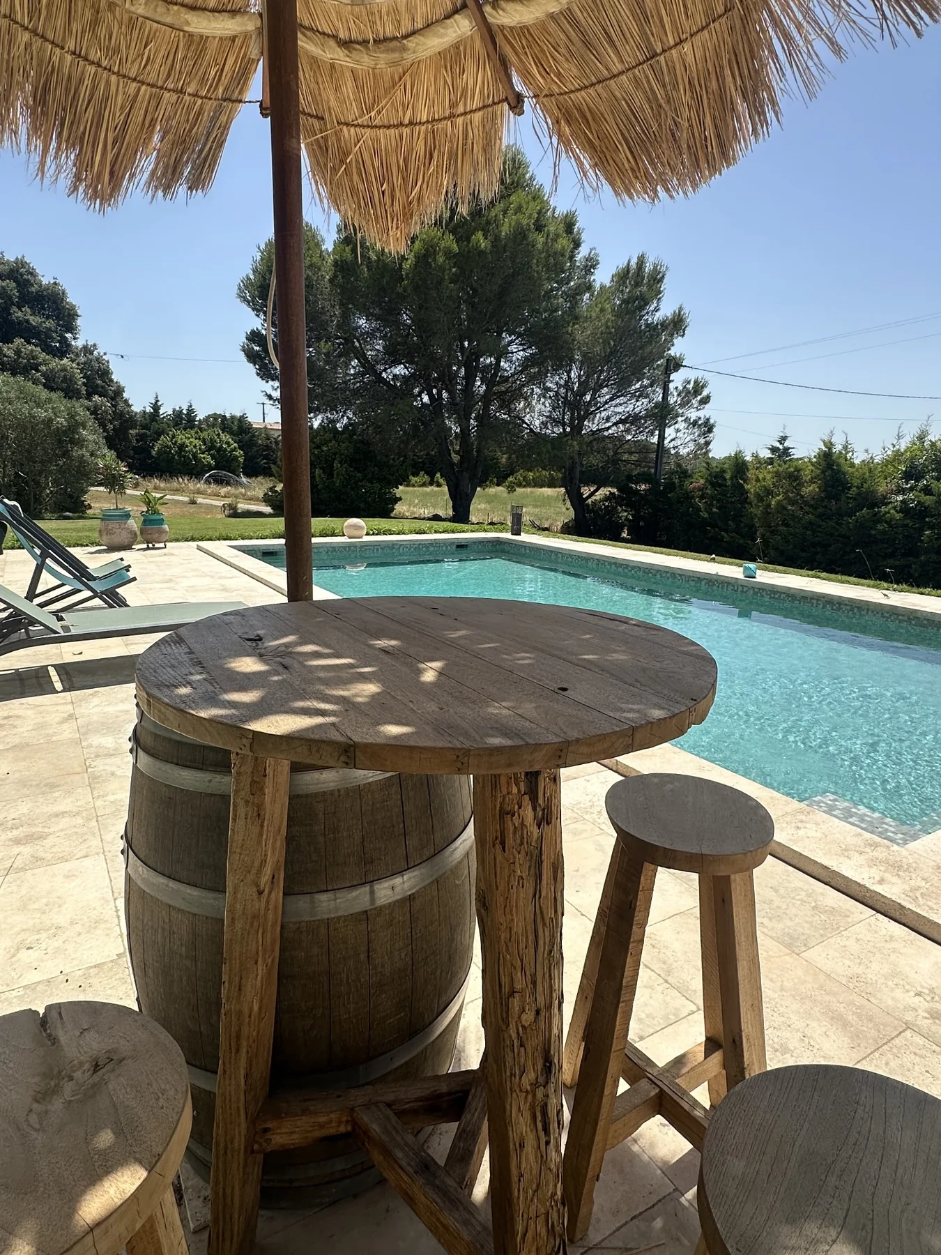 Terrasse et piscine